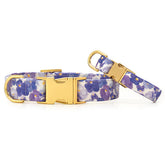 Dog Collar Pressed Pansies