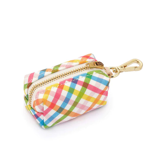 Waste Bag Dispenser - Rainbow Gingham