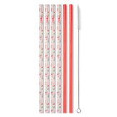 Swig - Howdy Holidays + Red Glitter Reusable Straws (6 pack)