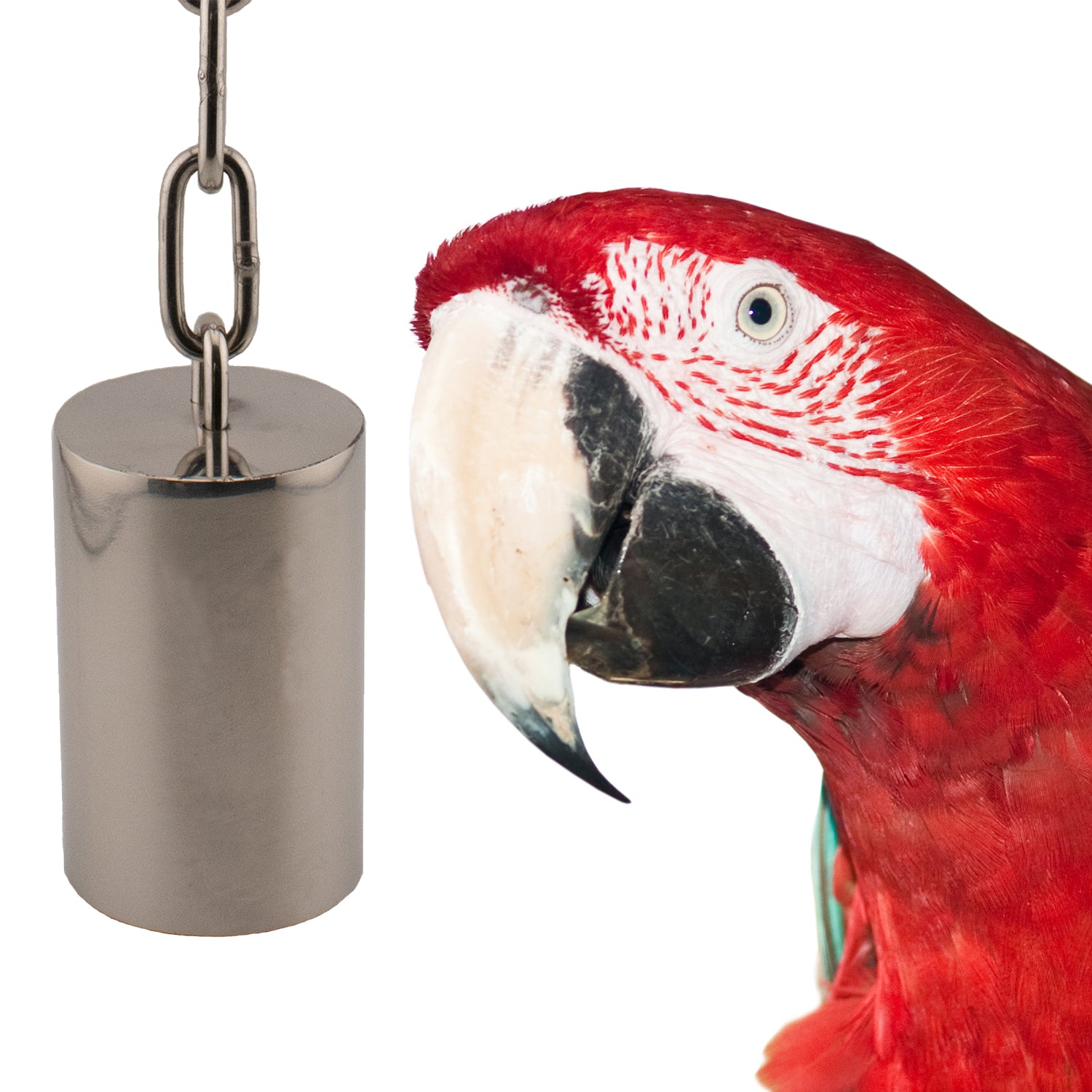 Tube Bell Stainless Steel Bird Toy