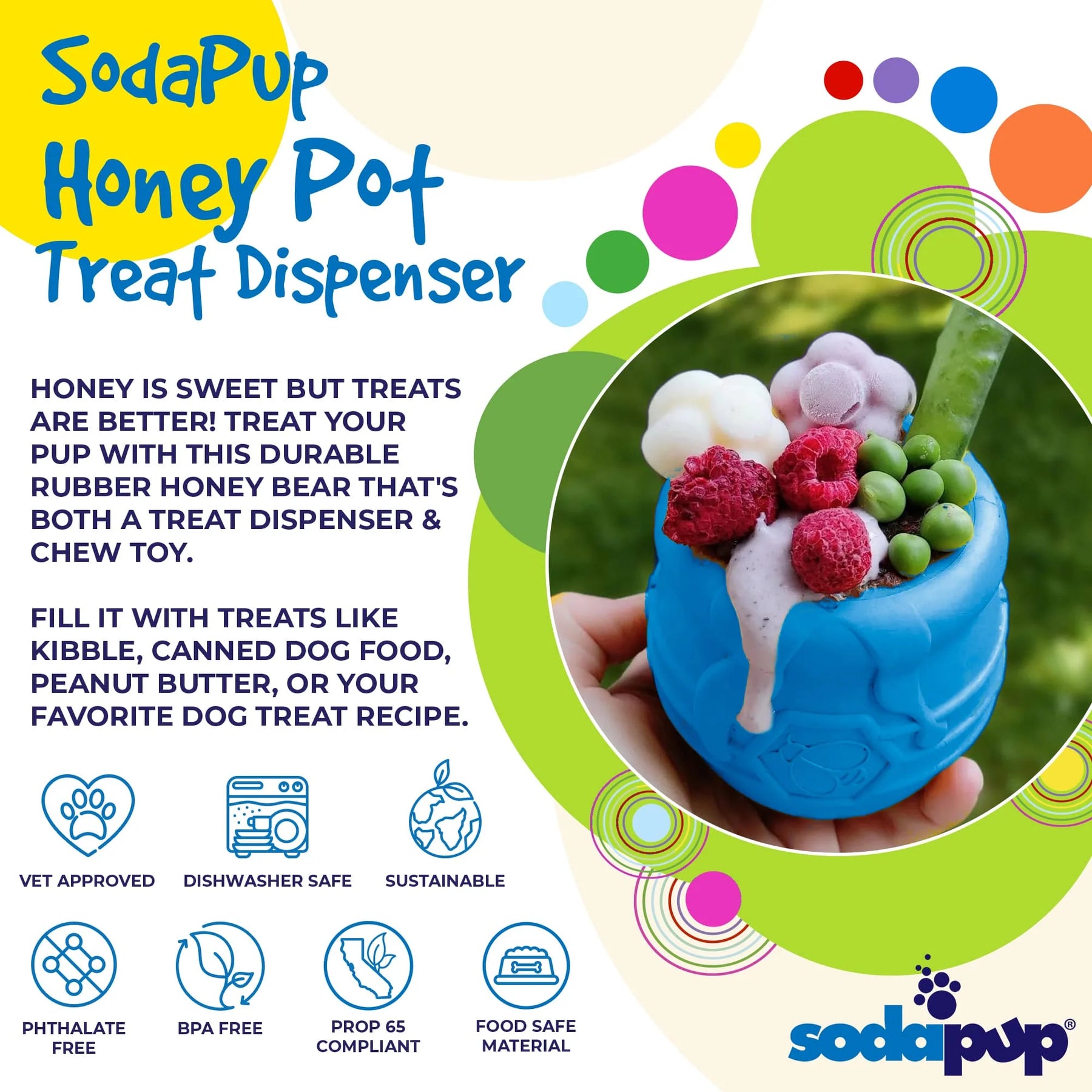 Honey Pot Treat Dispenser PUP-X