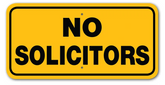 No Solicitors Sign