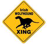 Irish Wolfhound X-ing Sign