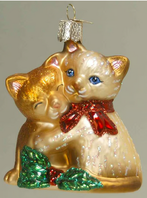 Old World Christmas - Kitty Love Ornament