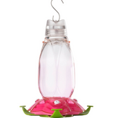 More Birds - Pink Floral Hummingbird Feeder