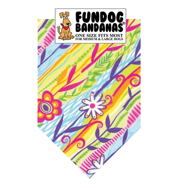 Dog Bandana Spring Flowers