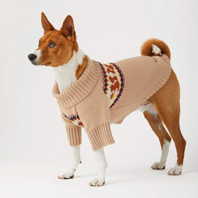 Dog Sweater Squirrel Cable Knit