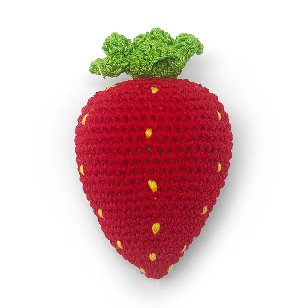 Dogo Pet -  Crochet Strawberry Dog Toy
