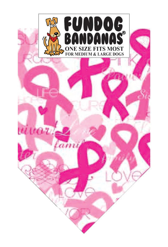 Dog Bandana Breast Cancer Survivor