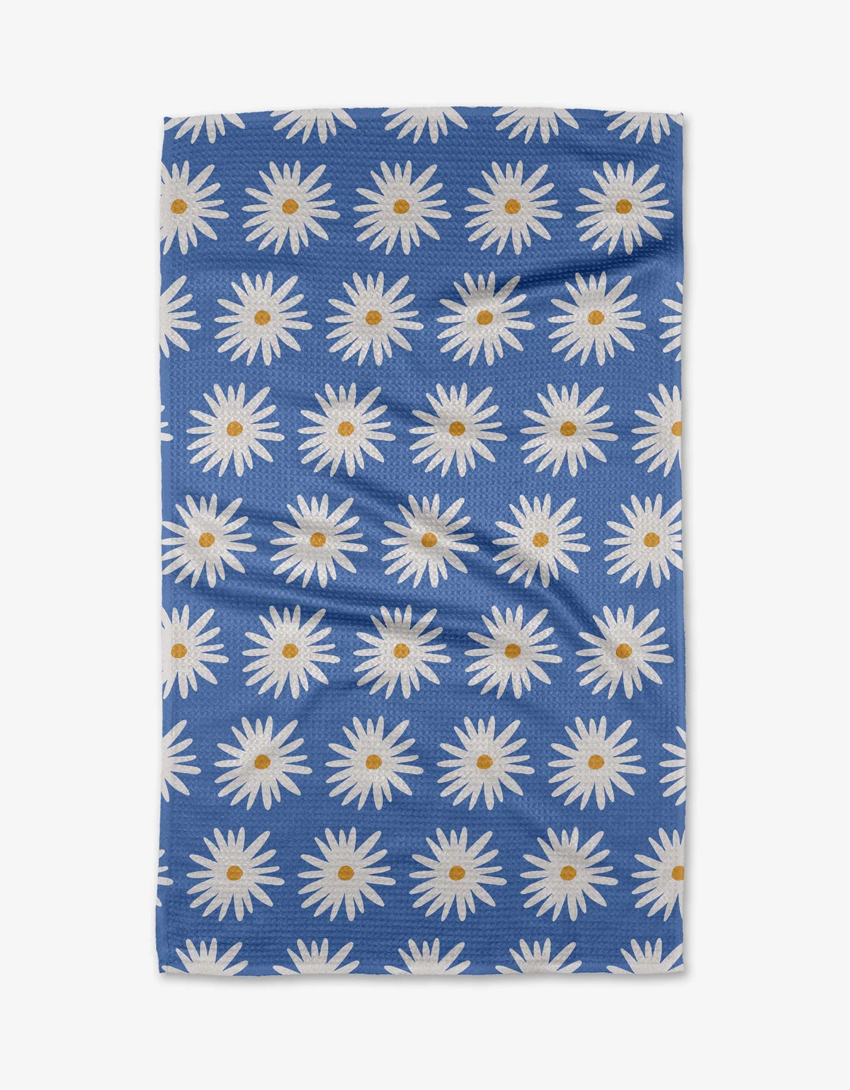 Geometry - Tea Towel Blue Daisies