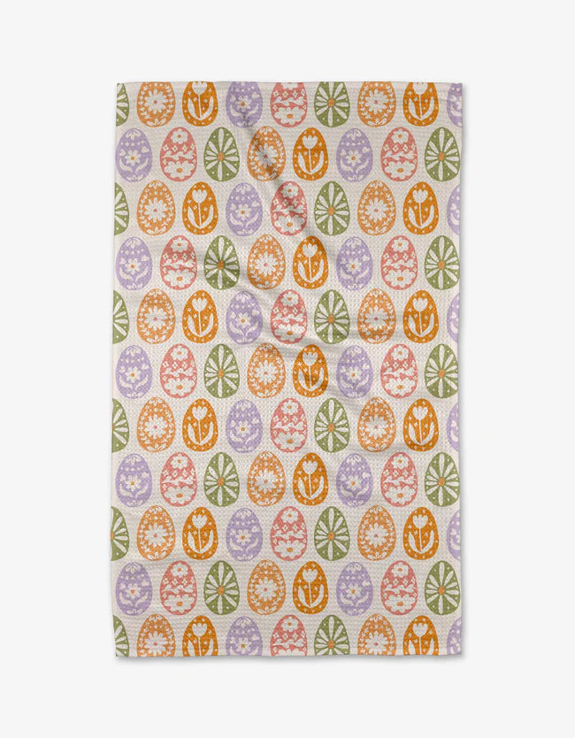 Geometry - Tea Towel Floral Easter Egg