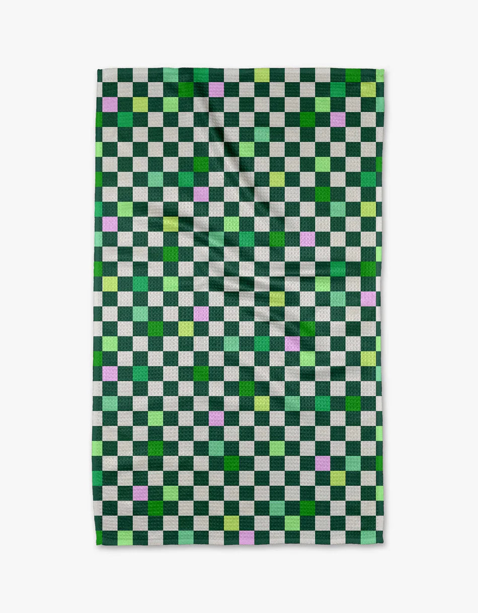 Geometry - Kitchen Tea Towel Magical Checkers