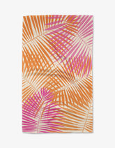 Geometry - Tea Towel Pink Fronds