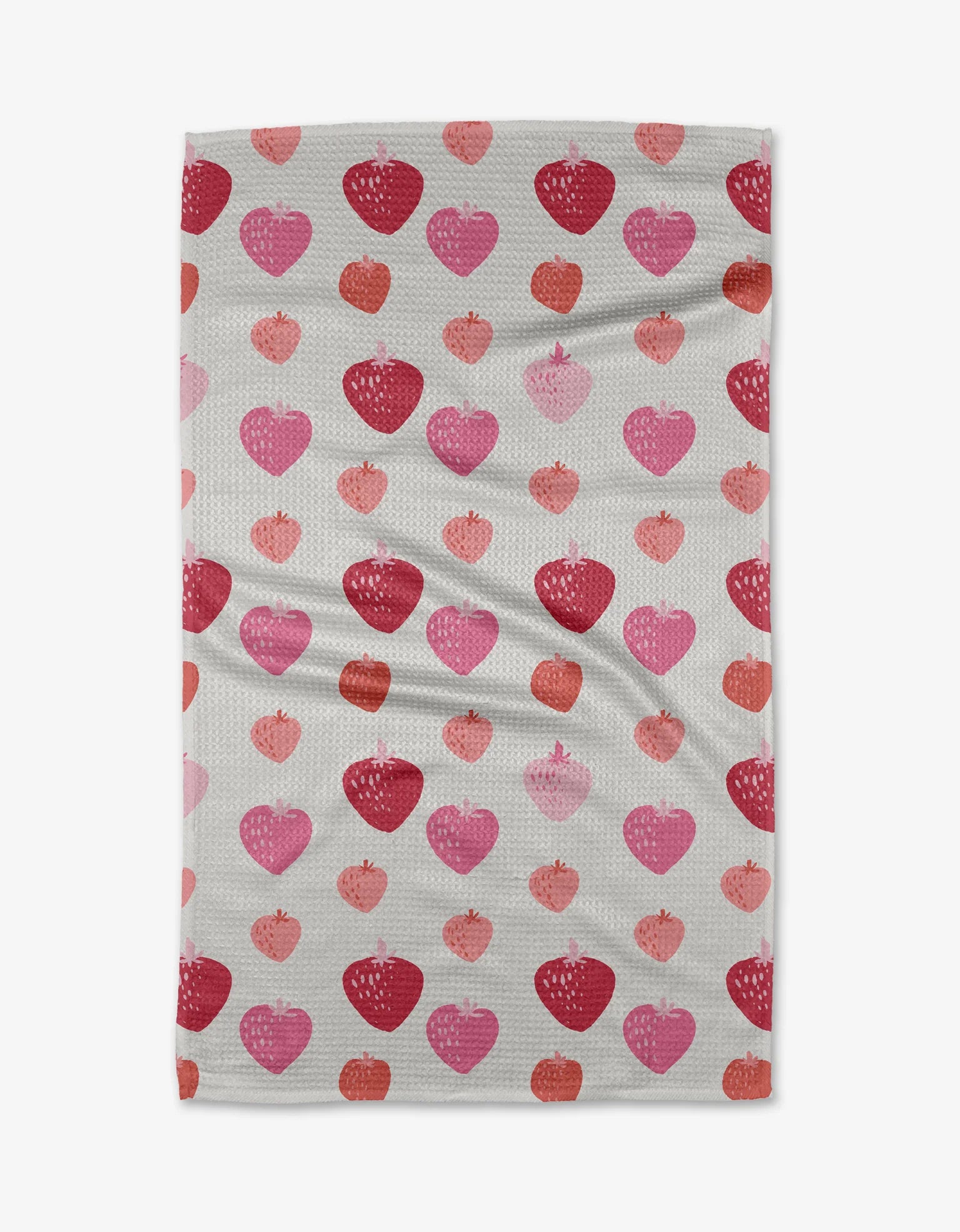 Geometry - Tea Towel Pink Strawberries