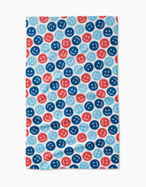 Geometry - Tea Towel Smiley Face July