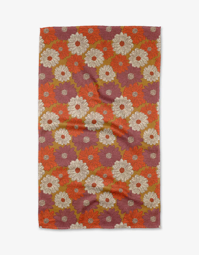 Geometry - Tea Towel Zinnia Forever