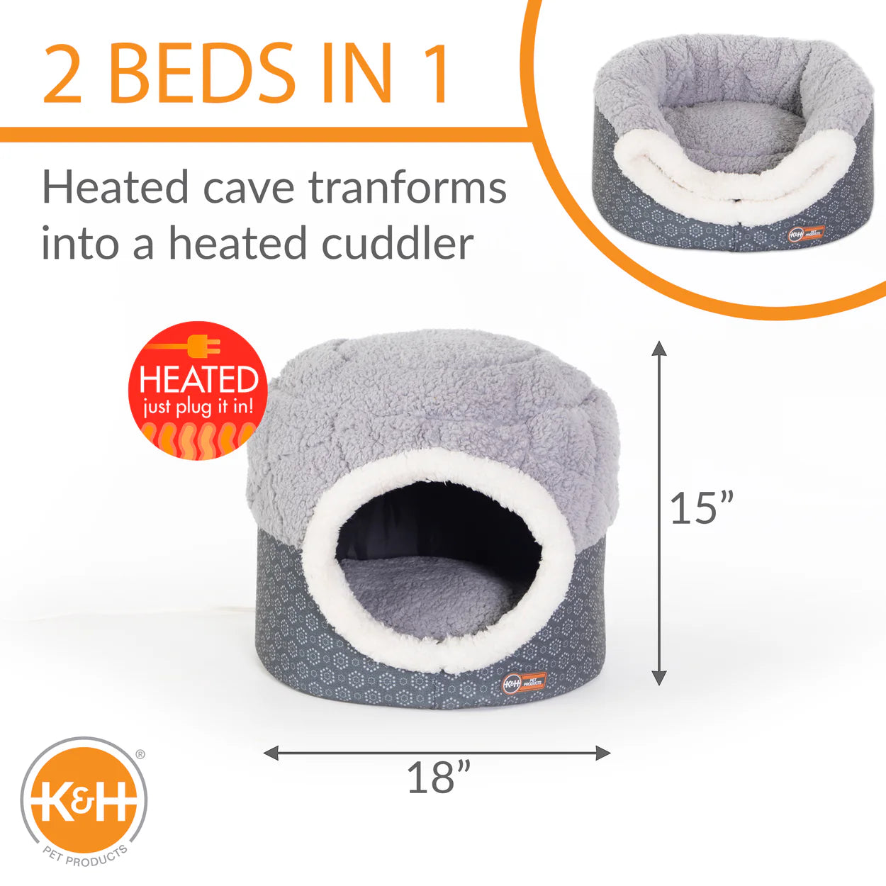 K&H Thermo-Pet Nest Heated Pet Bed