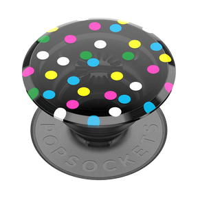 Pop Grip Translucent Black Disco Dots