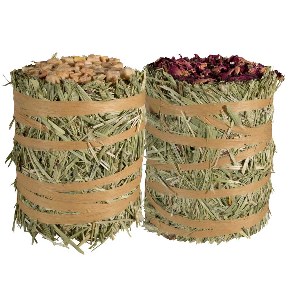 Field + Forest Mini Hay Bales Apple/Rose 2 Pack