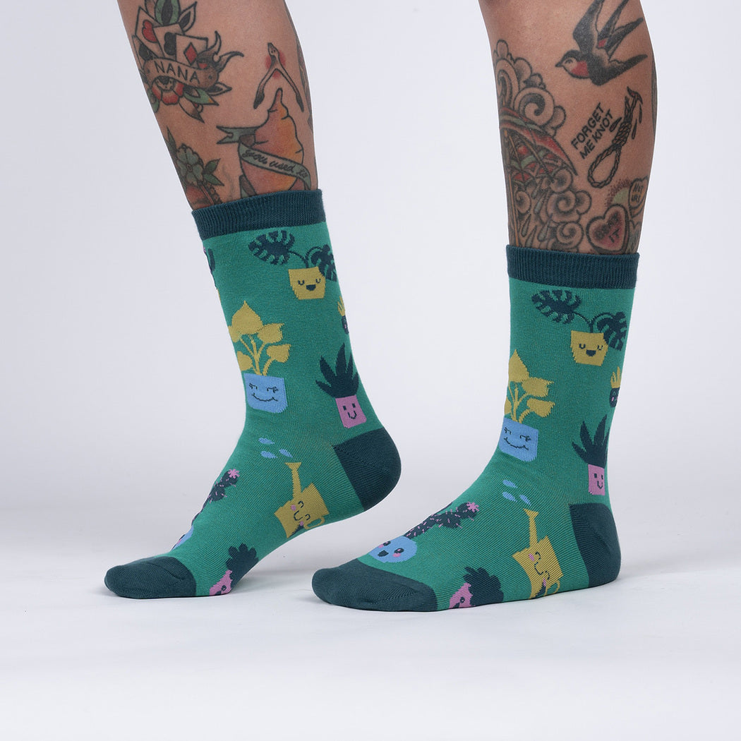 Sock It To Me - Plant Mom Crew Socks