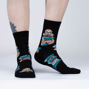 Sock It To Me - Socks Study Hall Sloth Women's Crew