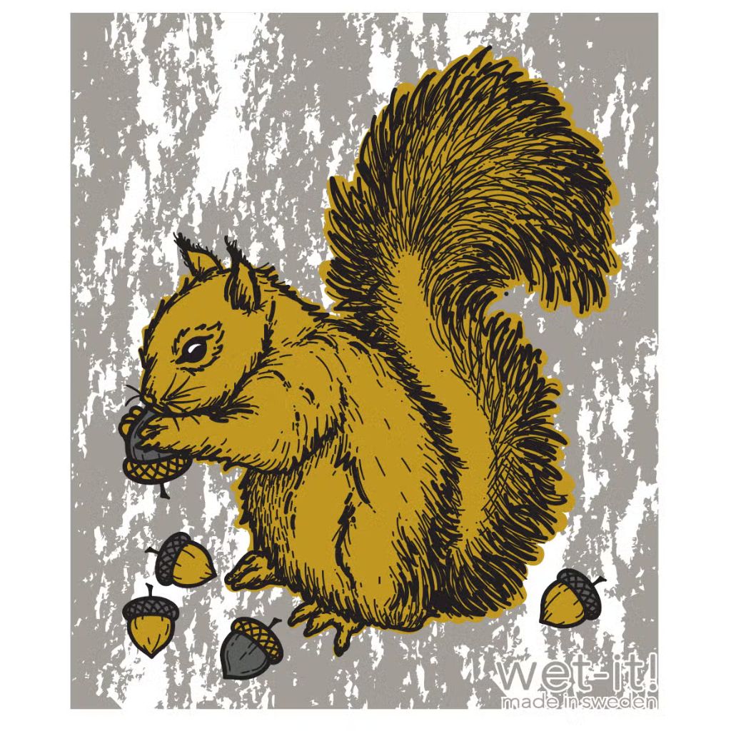 Wet-it!  Glided Squirrel Swedish Cloth