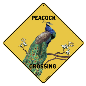 Peacock Crossing Sign by Crosswalks