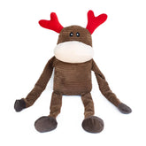 ZippyPaws - Holiday Crinkle Reindeer Dog Toy