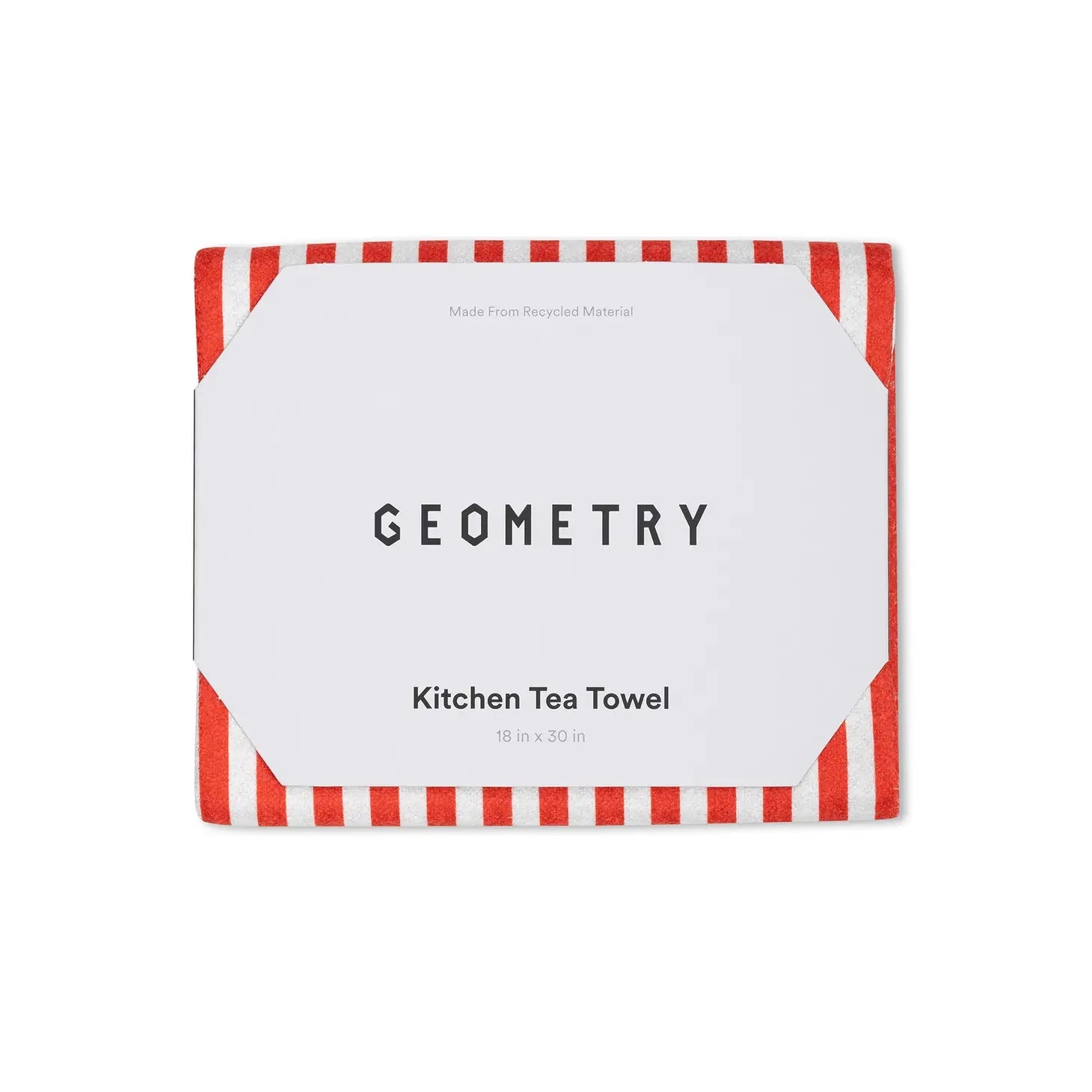 Geometry - Tea Towel Summer Stripe Red