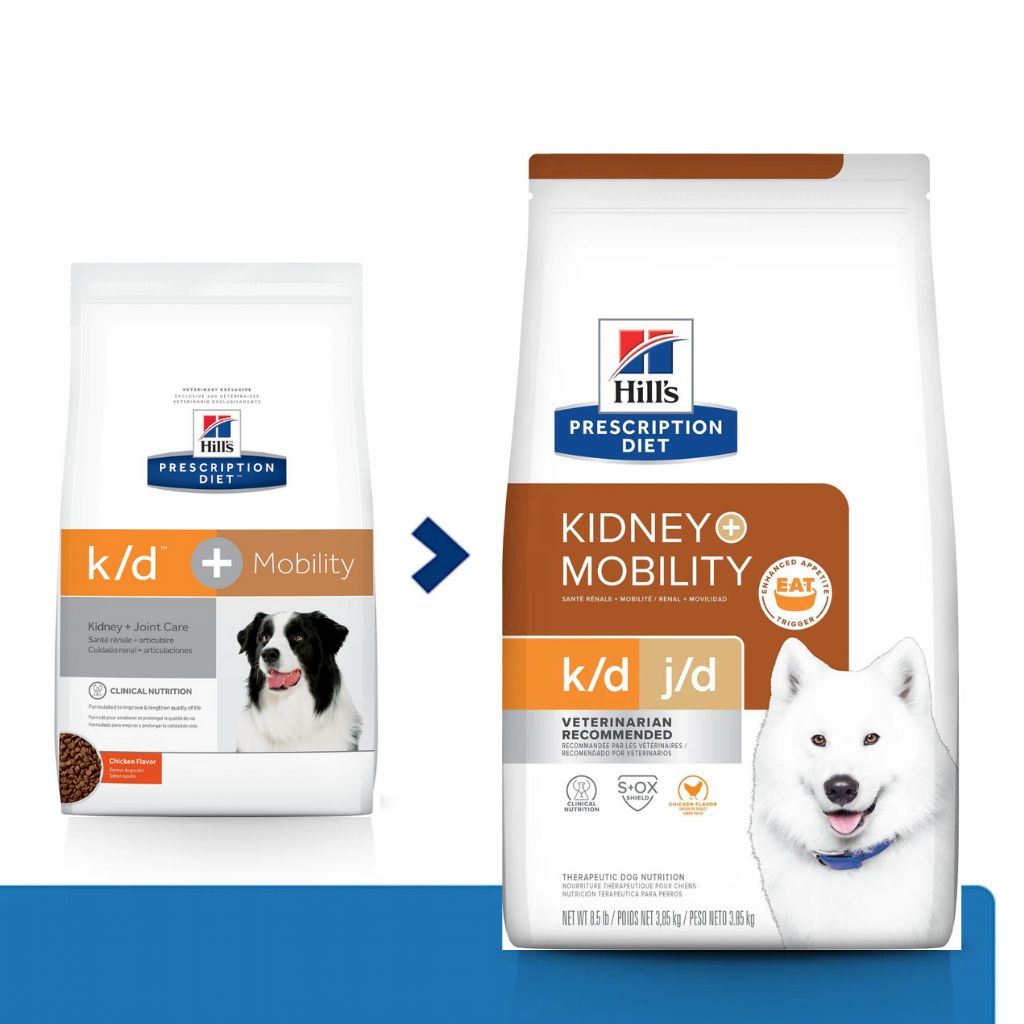 Hill's Prescription Diet - k/d Kidney Care + Mobility Care - Chicken Dry Dog Food