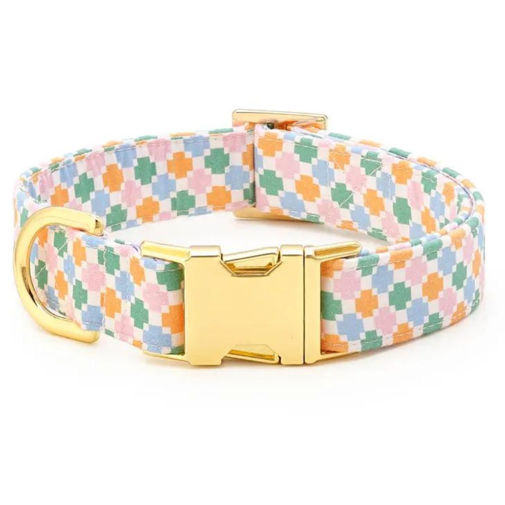 Patchwork Quilt Summer Dog Collar