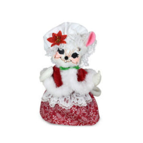 Annalee Poinsettia Mrs. Santa Mouse