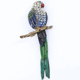 La Jungle des Gemmes Parrot Brooch