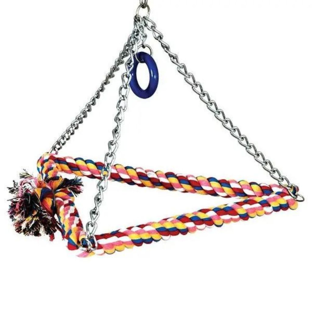 Caitec - Bird Toy Cotton Swing Pyramid