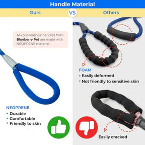 Nylon Dog Rope Leash with Neoprene Handle