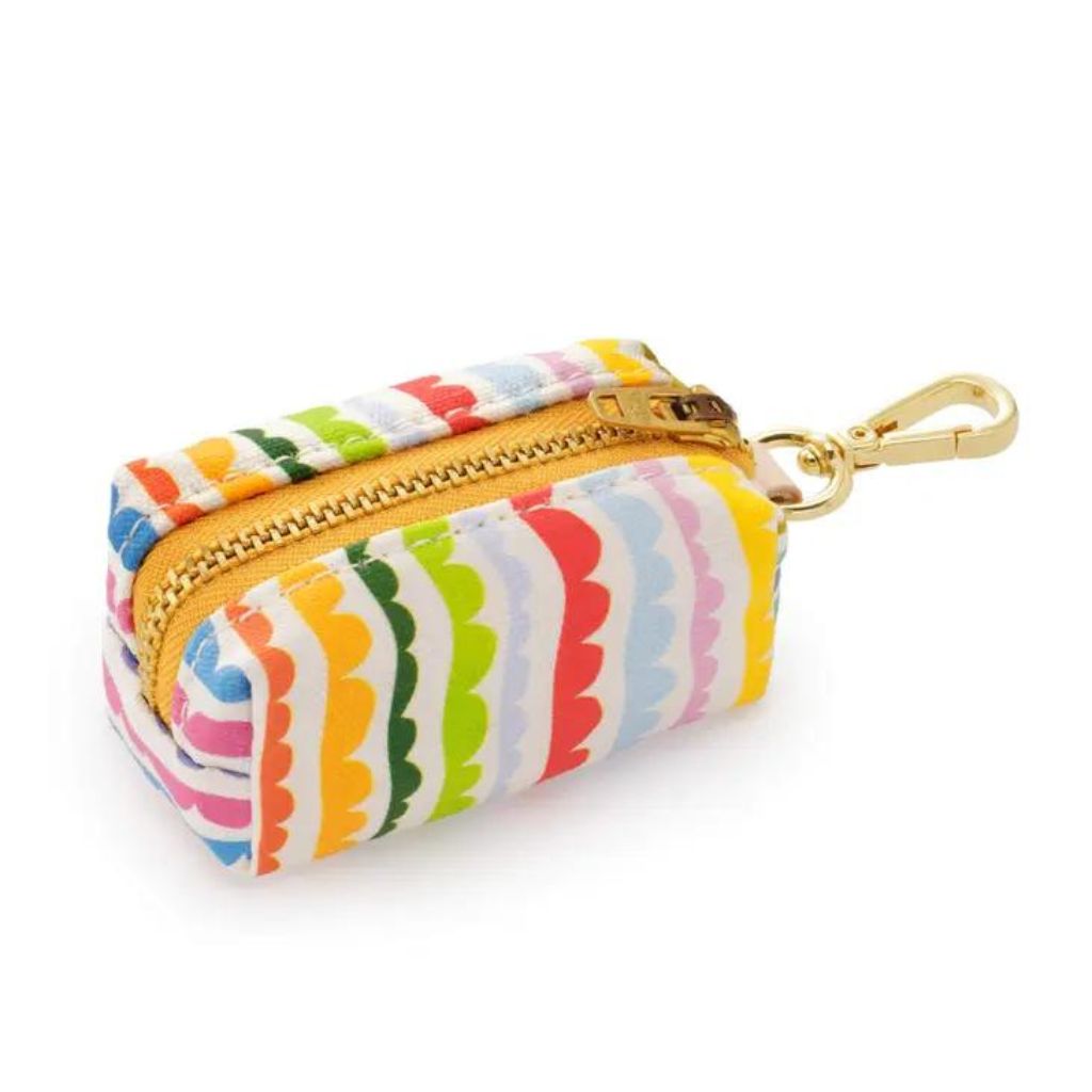 Waste Bag Dispenser - Scallop Stripe Summer