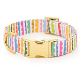 Scallop Stripe Dog Collar