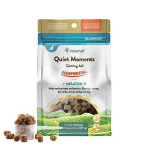 NaturVet - Scoopables Quiet Moments Calming Aid + Melatonin for Cats