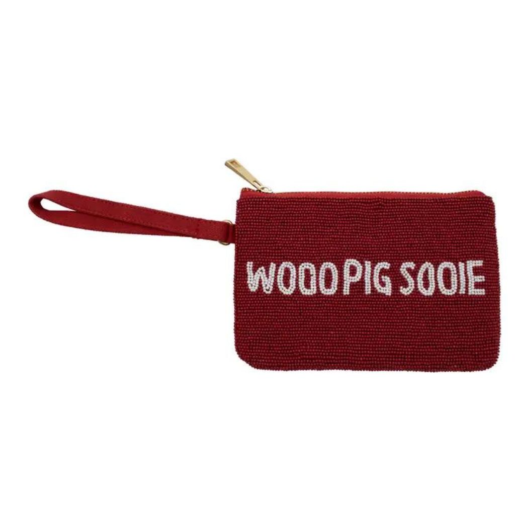 Capri Design Beaded Accessory Case - Arkansas Woo Pig Sooie