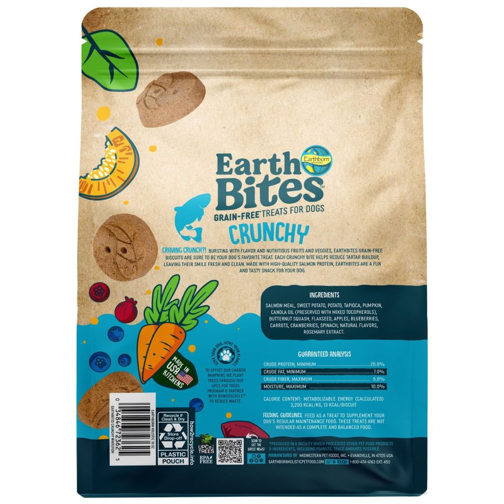 Earthborn Holistic Salmon Flavored Crunchy Dog Treats