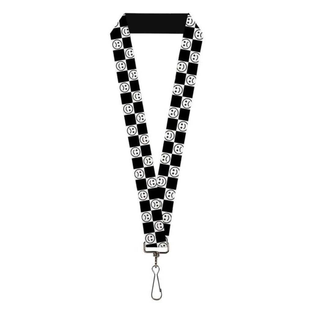 Buckle Down - Smiley Sad Face Checker Lanyard