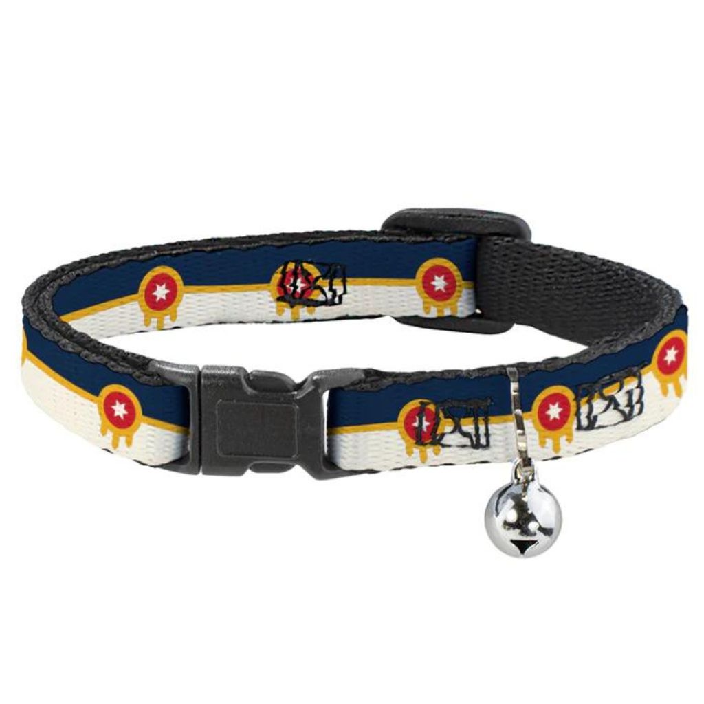 Buckle Down Cat Collar Tulsa Oklahoma City Flag