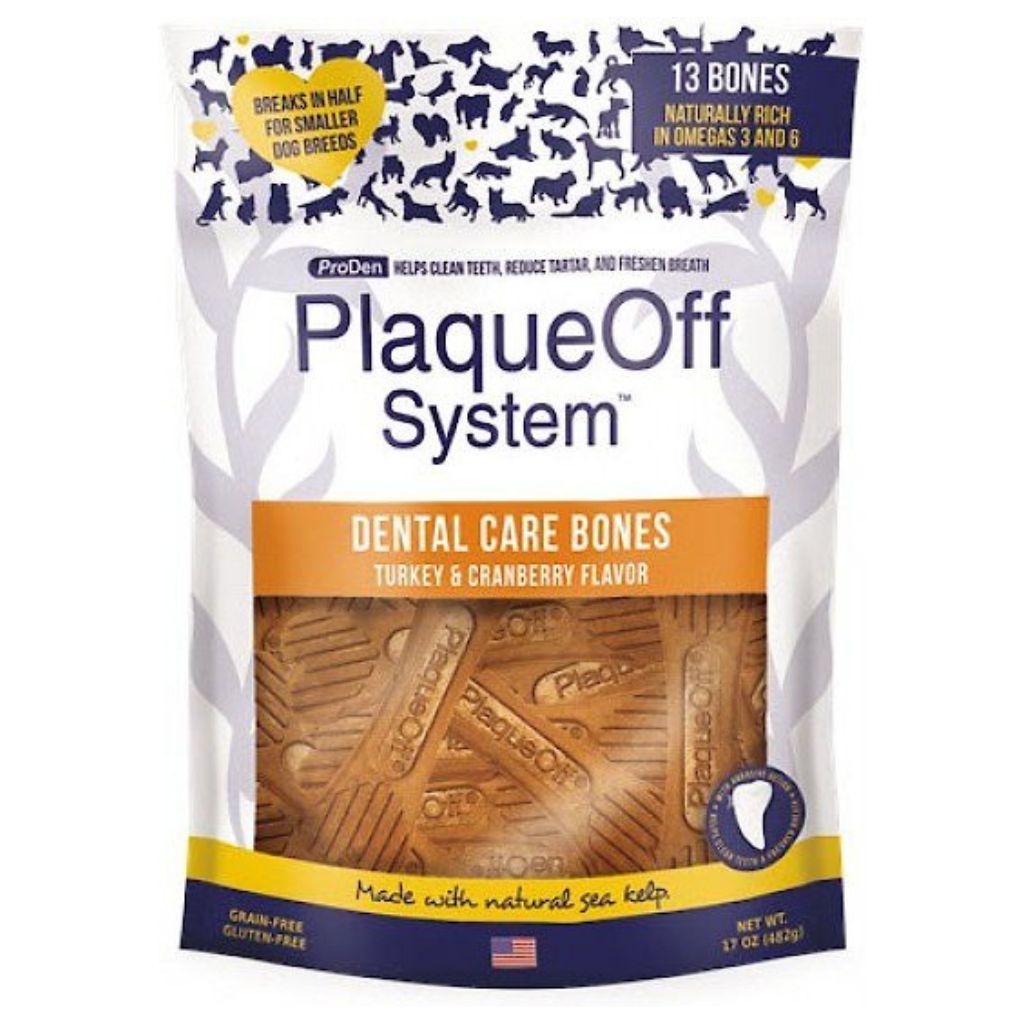 Naturvet Proden - PlaqueOff Dental Care Bones Turkey and Cranberry