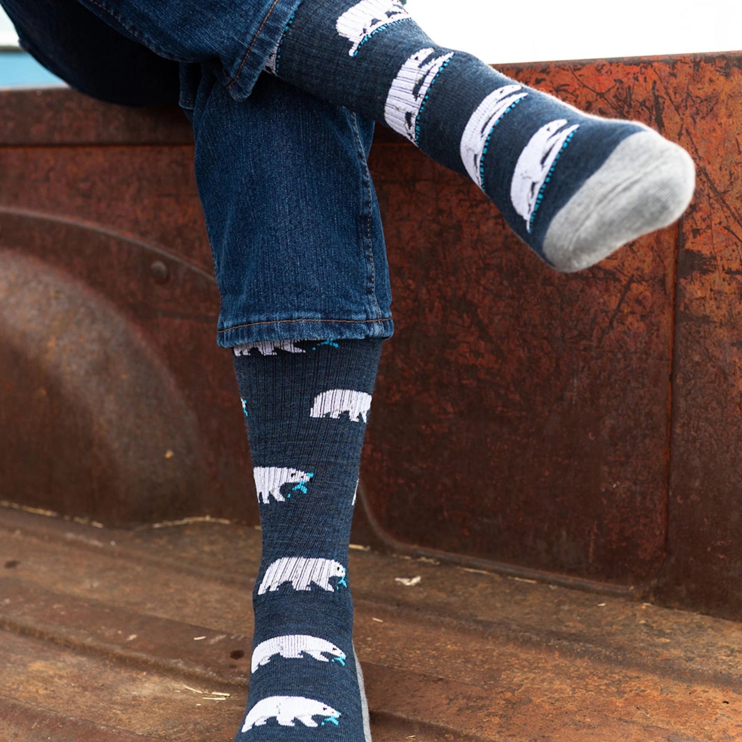 Friday Sock Co. - Men's Socks Polar Bear Mismatched