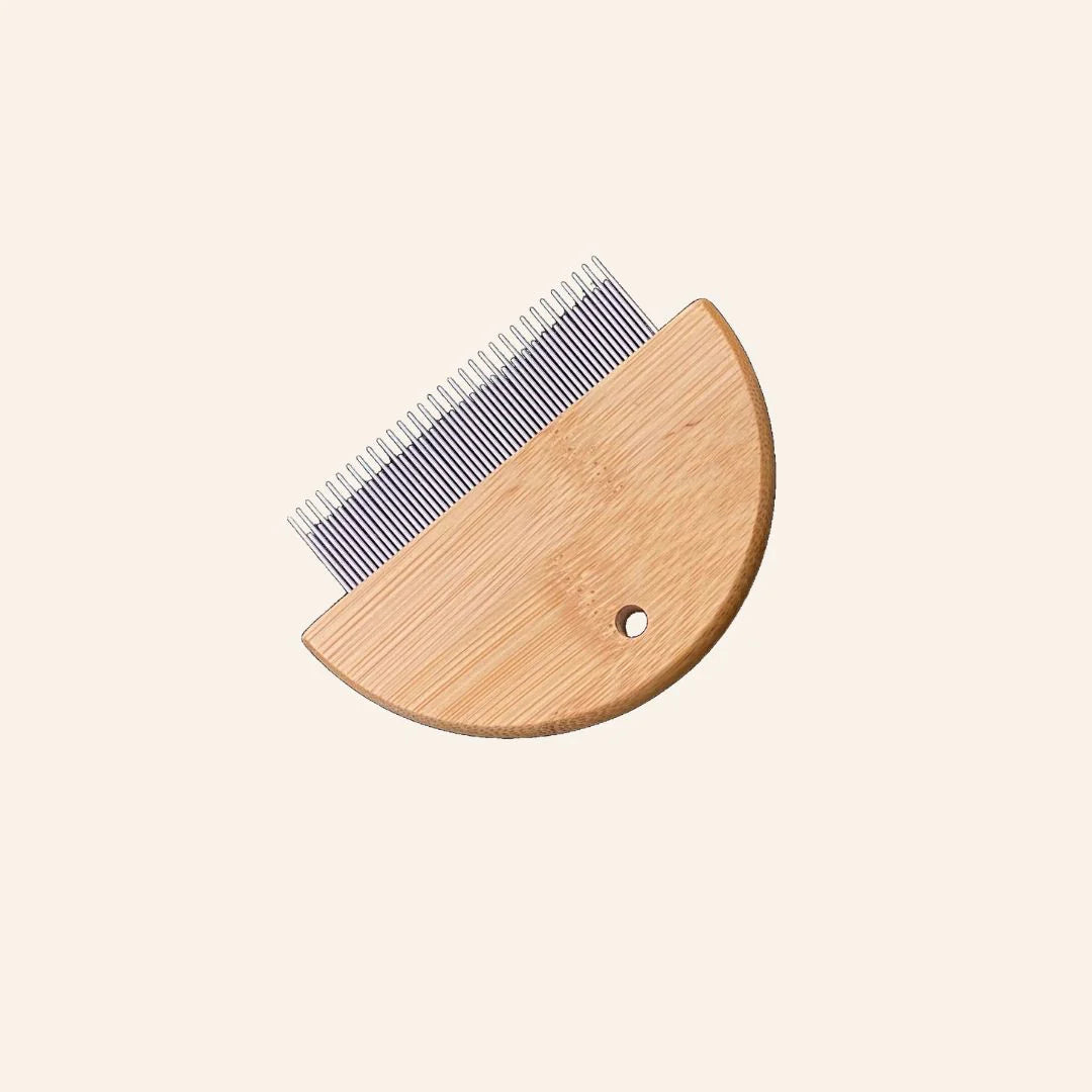 Bamboo Flea and Detangler Comb for Pets