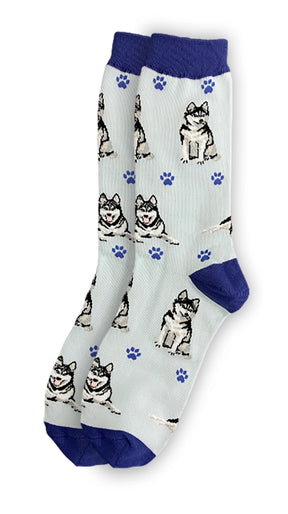 Socks Siberian Husky Full Body