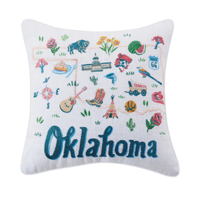 Pillow Oklahoma Embroidered