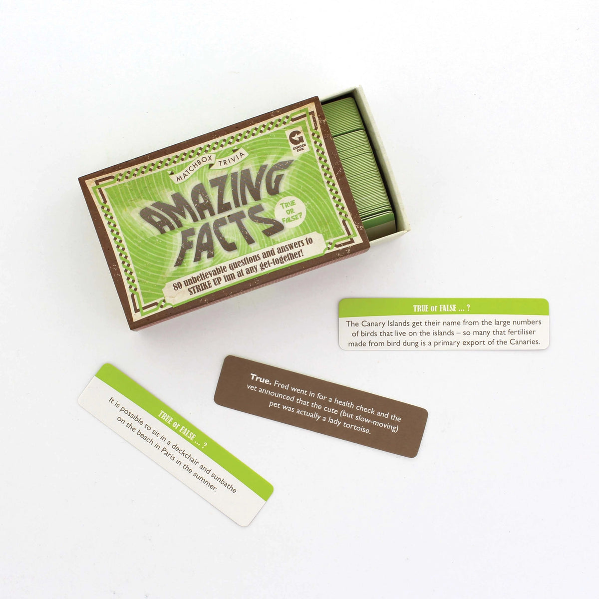 Ginger Fox - Amazing Facts Matchbox Trivia
