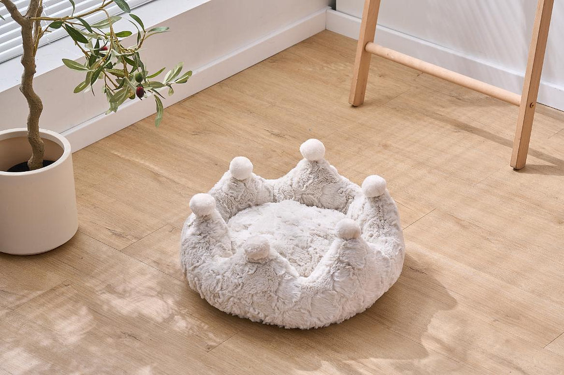 Cat Bed Crown Plush