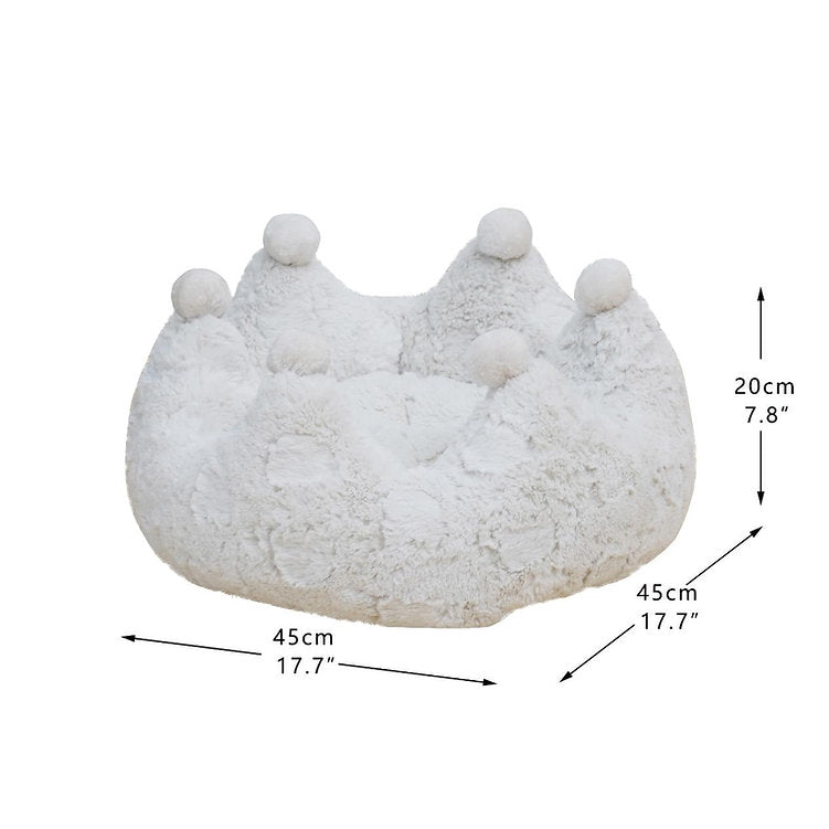 Cat Bed Crown Plush